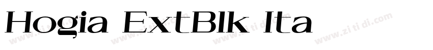 Hogia ExtBlk Ita字体转换